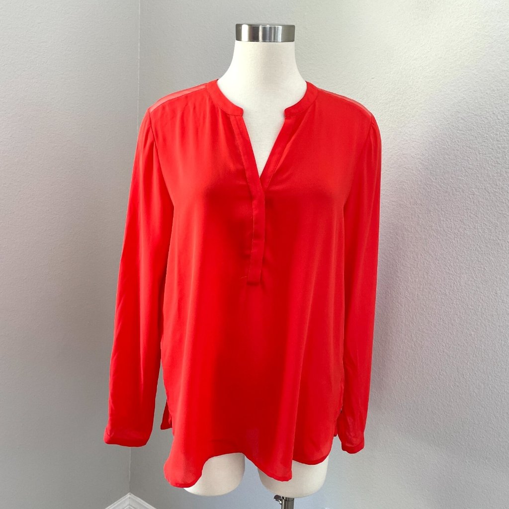 New Scotch & Soda Womens Size 4 Tunic Top Pullover Blouse Long Sleeve Shirt